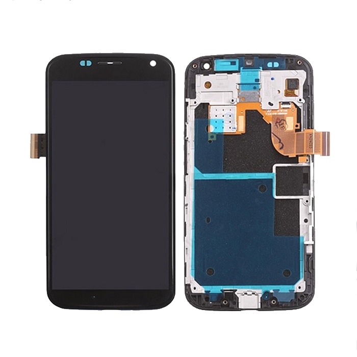 Οθόνη LCD με Μηχανισμό Αφής με Πλαίσιο για Motorola Moto X XT1052 / XT1058 / XT1060 - Χρώμα: Μαύρο