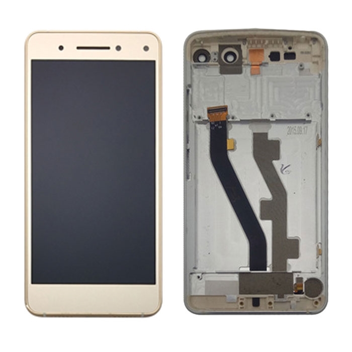 Οθόνη LCD με Μηχανισμό Αφής και Πλαίσιο για Lenovo Vibe S1 S1a40 - Χρώμα: Χρυσό