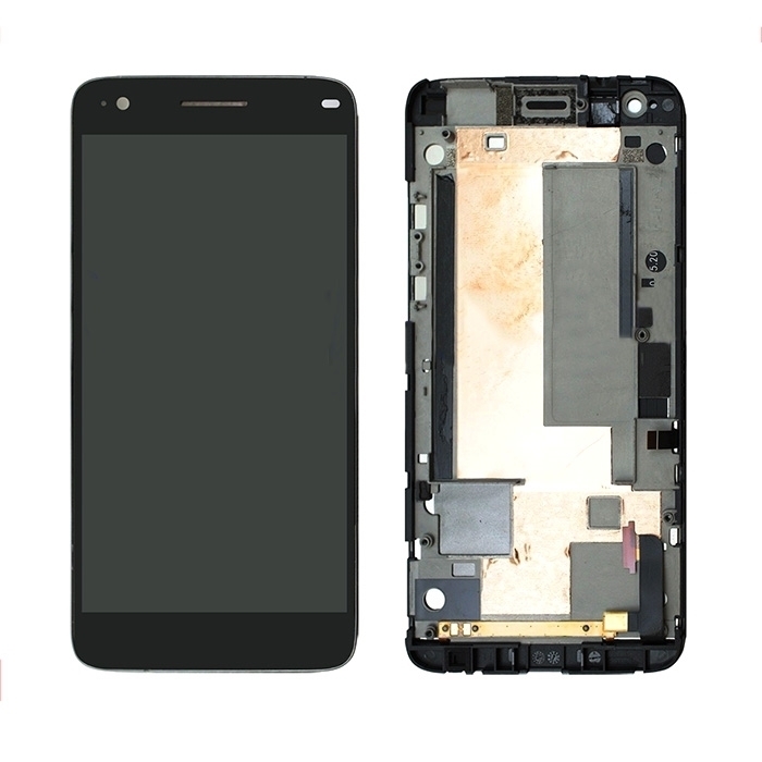 OEM Οθόνη LCD με Μηχανισμό Αφής και Πλαίσιο για ZTE V988 Grand S - Χρώμα: Μαύρο