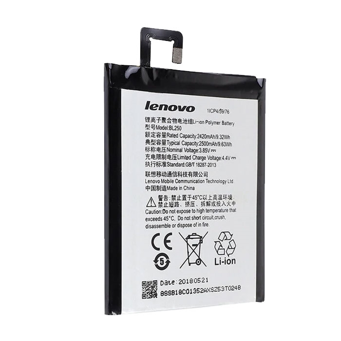Μπαταρία Lenovo BL250 για Vibe S1 S1c50/S1a40 - 2500 mAh