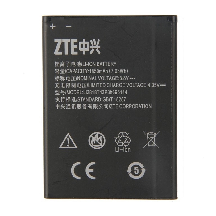 Μπαταρία ZTE LI3818T43P3H695144 για V830w Kis 3 Max - 1850 mAh