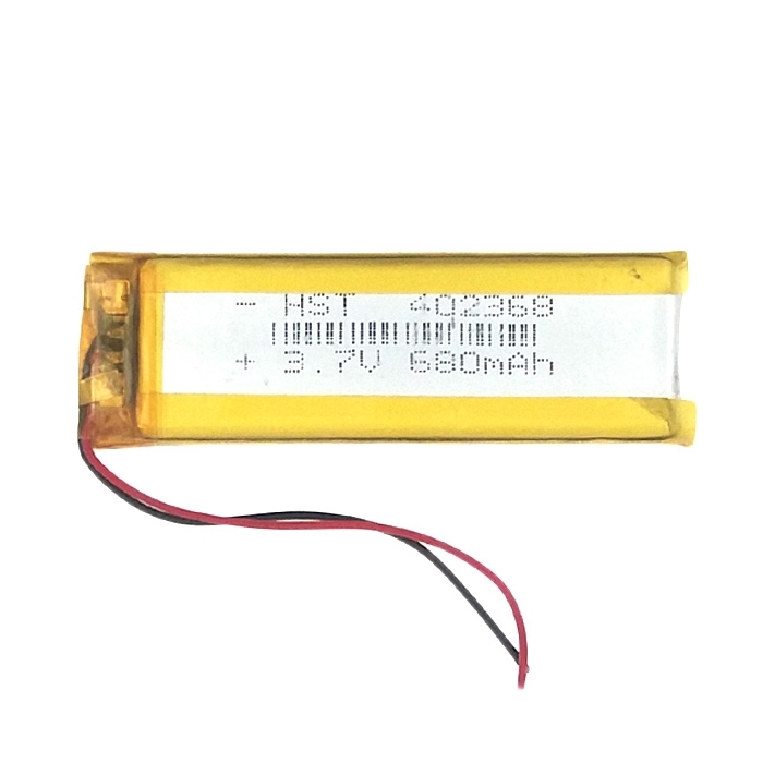 Μπαταρία Universal 7x2 cm με 2 Καλώδια - 680 mAh