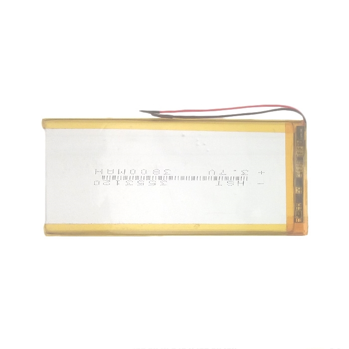 Μπαταρία Universal 12x5 cm με 2 Καλώδια - 3800 mAh