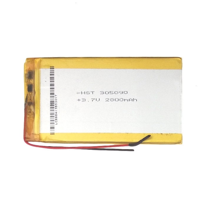Μπαταρία Universal 9x5 cm με 2 Καλώδια - 2800 mAh