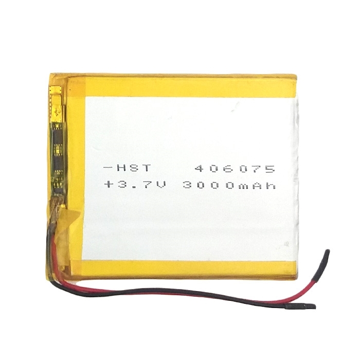 Μπαταρία Universal 7.5x6 cm με 2 Καλώδια - 3000 mAh