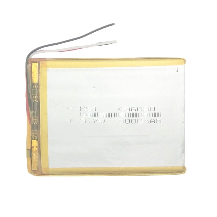 Μπαταρία Universal 8x6 cm με 3 Καλώδια - 3000 mAh