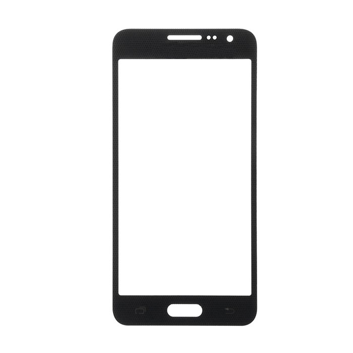Τζαμάκι οθόνης Lens για Samsung Galaxy A3 2015 A300F - Χρώμα: Μαύρο