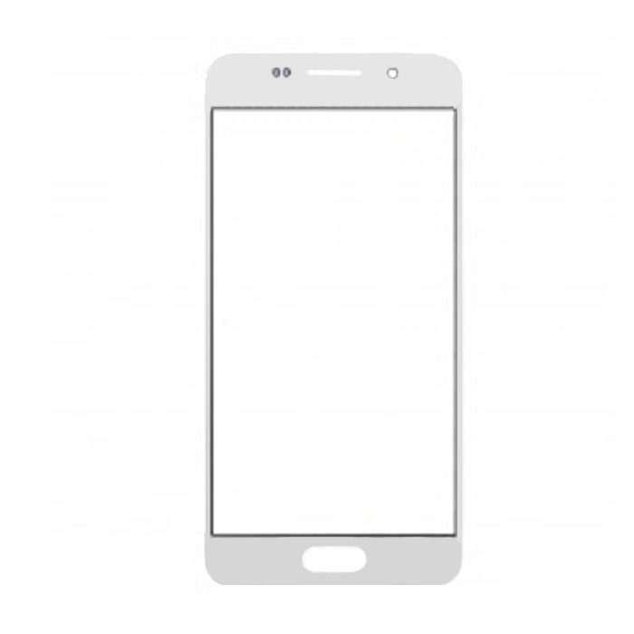 Τζαμάκι οθόνης Lens για Samsung Galaxy A3 2016 A310F - Χρώμα: Λευκό