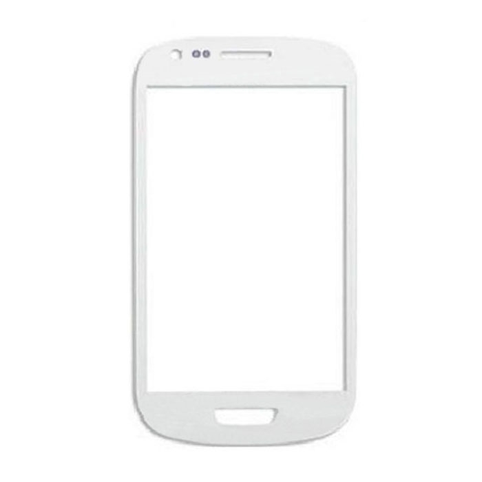 Τζαμάκι οθόνης Lens για Samsung Galaxy S3 Mini i8190 - Χρώμα: Λευκό