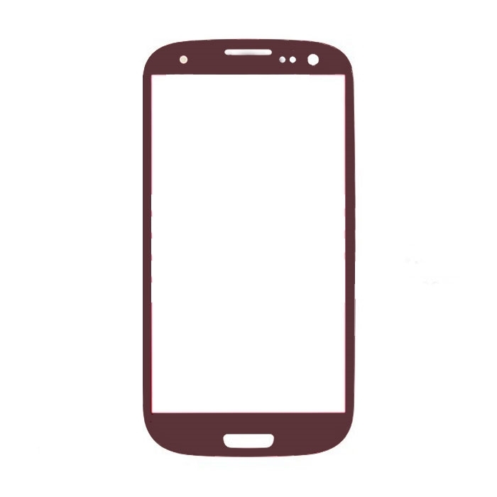 Τζαμάκι οθόνης Lens για Samsung Galaxy S3 i9300 - Χρώμα: Κόκκινο