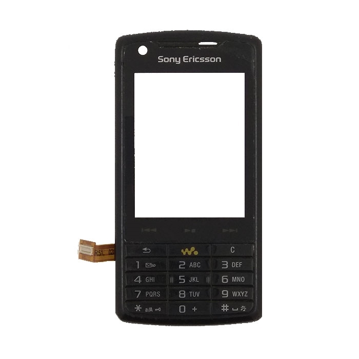 Μηχανισμός Αφής Touch Screen για Sony W960 με Πλαίσιο και Πληκτρολόγιο - Χρώμα: Μαύρο