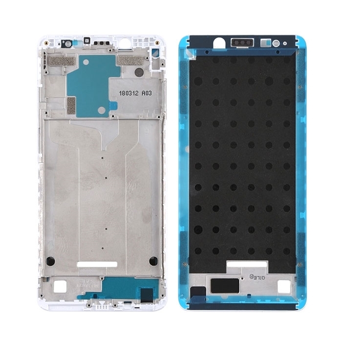 Μπροστινό Πλαίσιο Οθόνης Front LCD Frame για Xiaomi Redmi Note 5 - Χρώμα: Λευκό