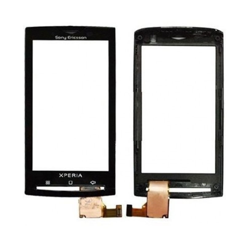 Μηχανισμός Αφής Touch Screen για Sony X10 Mini με Πλαίσιο - Χρώμα: Μαύρο