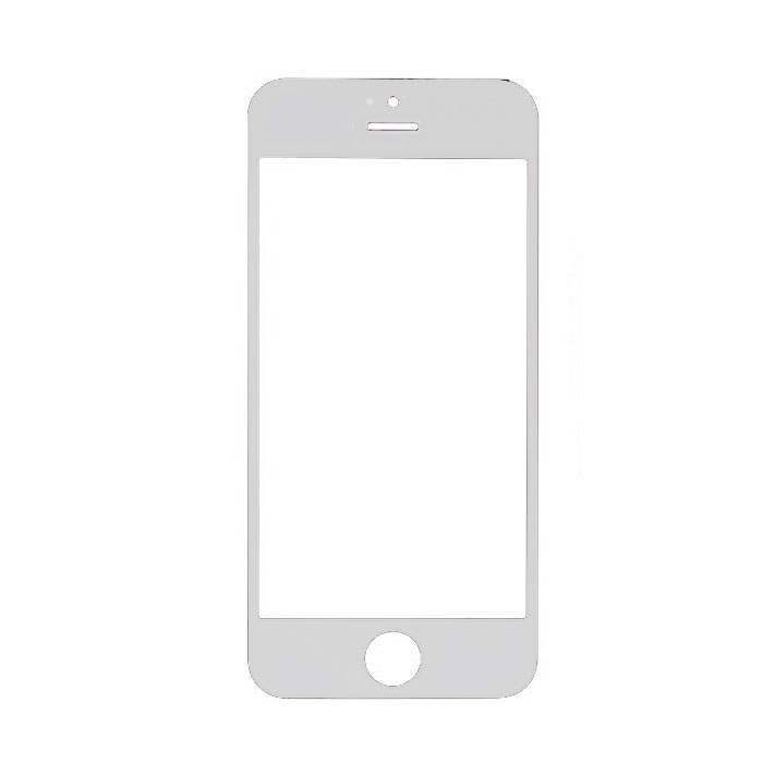 Τζαμάκι οθόνης Lens για iPhone 5/5s - Χρώμα: Λευκό