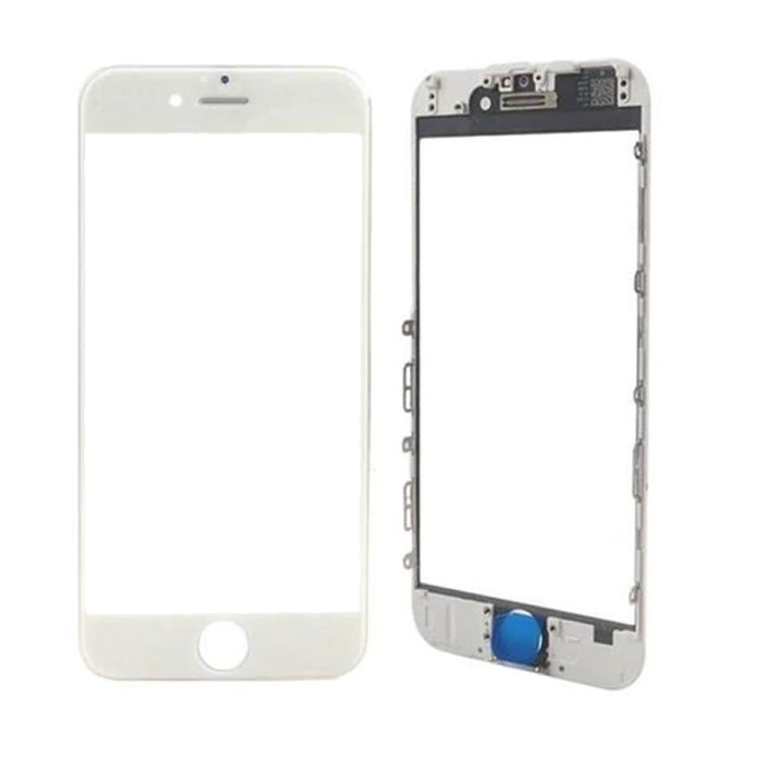 Τζαμάκι οθόνης Lens για iPhone 6/6s Plus με Frame Bezel - Χρώμα: Λευκό