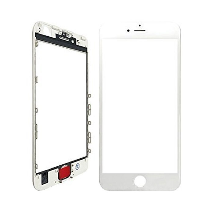 Τζαμάκι οθόνης Lens για iPhone 6S με Frame Bezel - Χρώμα: Λευκό