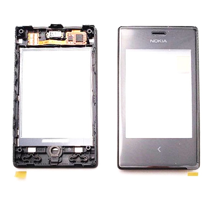 Μηχανισμός Αφής Touch Screen με Πλαίσιο για Nokia L503 - Χρώμα: Μαύρο