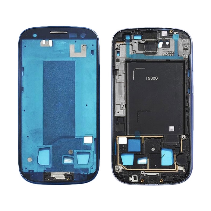 Μπροστινό Πλαίσιο Οθόνης Front LCD Frame για Samsung Galaxy S3 i9300/i9305 - Χρώμα: Μπλε