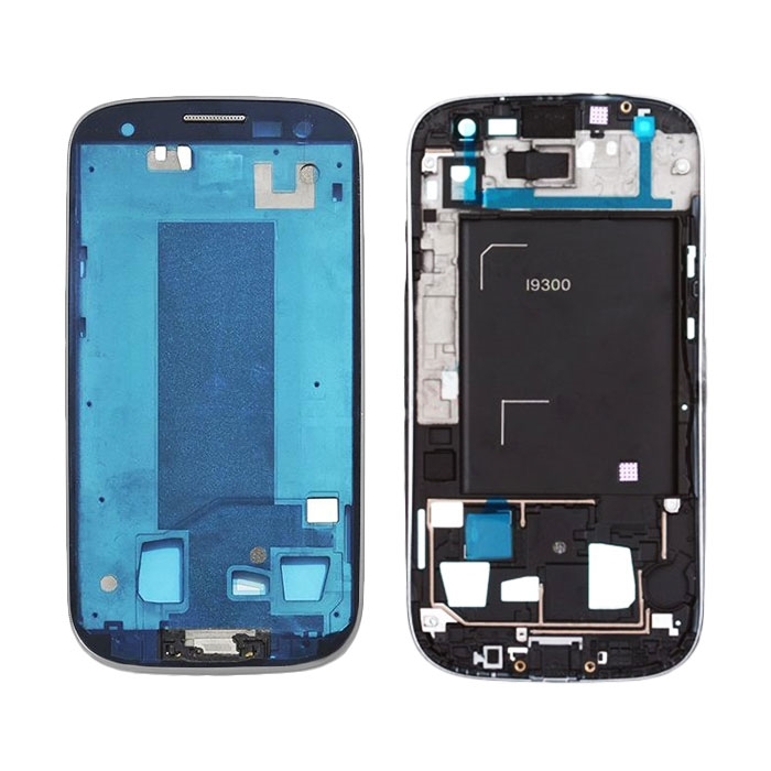 Μπροστινό Πλαίσιο Οθόνης Front LCD Frame για Samsung Galaxy S3 i9300/i9305 - Χρώμα: Ασημί