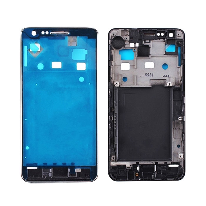 Μπροστινό Πλαίσιο Οθόνης Front LCD Frame για Samsung Galaxy S2 i9100 - Χρώμα: Ασημί