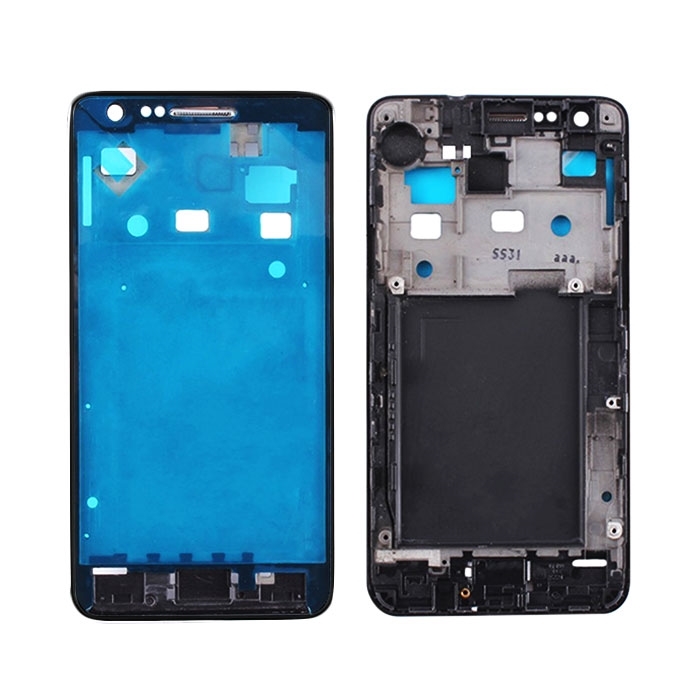 Μπροστινό Πλαίσιο Οθόνης Front LCD Frame για Samsung Galaxy S2 i9100 - Χρώμα: Μαύρο