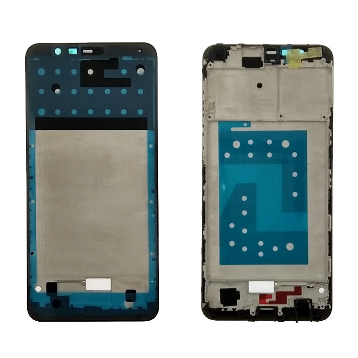 Μπροστινό Πλαίσιο Οθόνης LCD Front Frame για Huawei Honor 7X - Χρώμα: Μαύρο