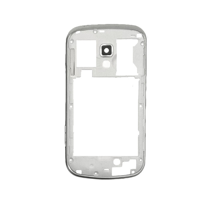 Μεσαίο Πλαίσιο Middle Frame για Samsung Galaxy S Duos S7562/S Duos 2 S7582/Trend Plus S7580 Single - Χρώμα: Λευκό