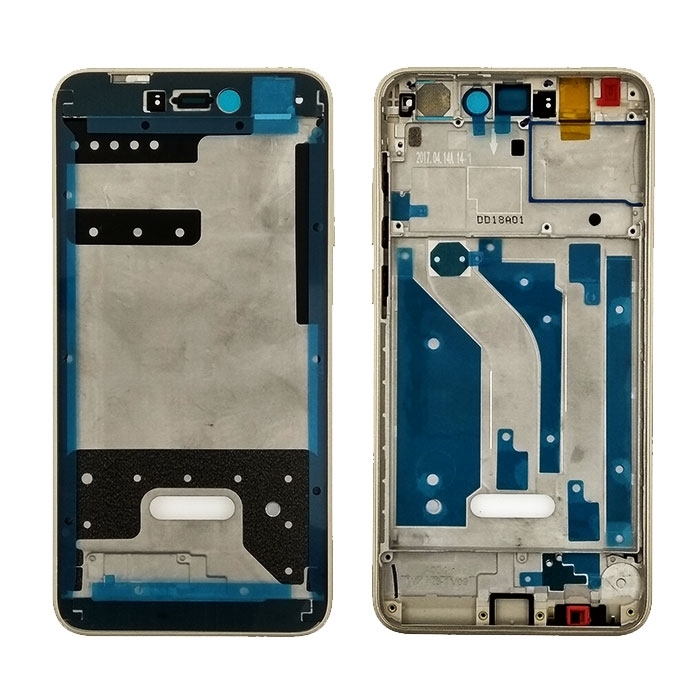 Μπροστινό Πλαίσιο Οθόνης LCD Front Frame για Huawei P8 Lite 2017 / P9 Lite 2017 / Honor 8 Lite - Χρώμα: Χρυσό