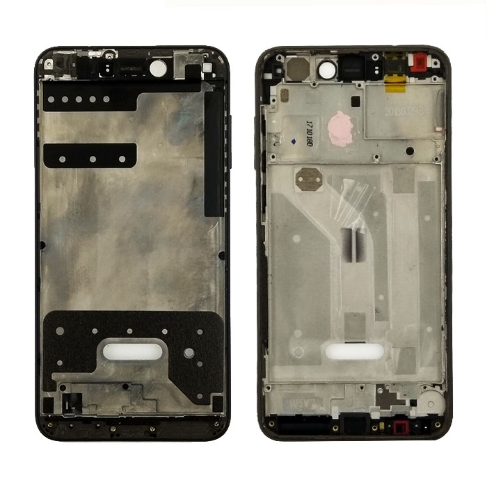 Μπροστινό Πλαίσιο Οθόνης LCD Front Frame για Huawei P8 Lite 2017 / P9 Lite 2017 / Honor 8 Lite - Χρώμα: Μαύρο