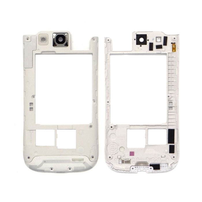 Μεσαίο Πλαίσιο Middle Frame για Samsung Galaxy Galaxy S3 i9300 - Χρώμα: Λευκό