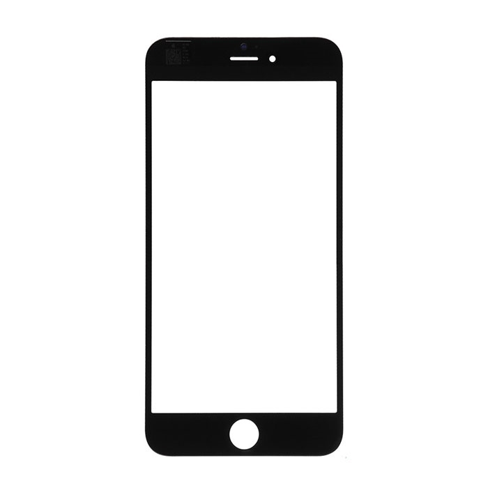 Τζαμάκι Οθόνης Lens για iPhone 6 Plus/6S Plus - Χρώμα: Μαύρο