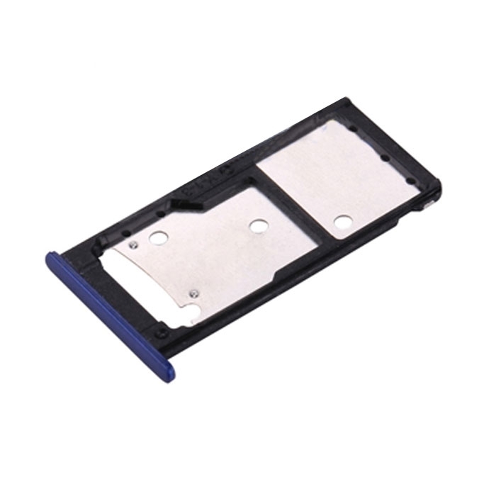Υποδοχή Κάρτας Dual SIM και SD (SIM Tray) για Huawei Y7 2017/Nova Lite Plus - Χρώμα: Μπλε
