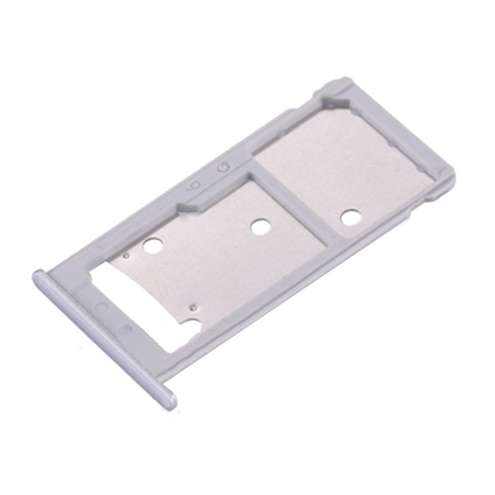 Υποδοχή Κάρτας Dual SIM και SD (SIM Tray) για Huawei Y7 2017/Nova Lite Plus - Χρώμα: Ασήμι