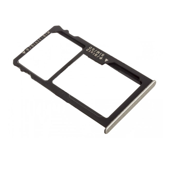Υποδοχή Κάρτας Dual SIM και SD (SIM Tray) για Huawei Mate S - Χρώμα: Λευκό