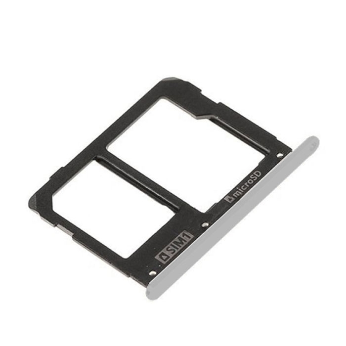 Υποδοχή Κάρτας Single SIM Και SD (SIM Tray) για Samsung Galaxy A9 Pro 2016 A910F - Χρώμα: Ασημί