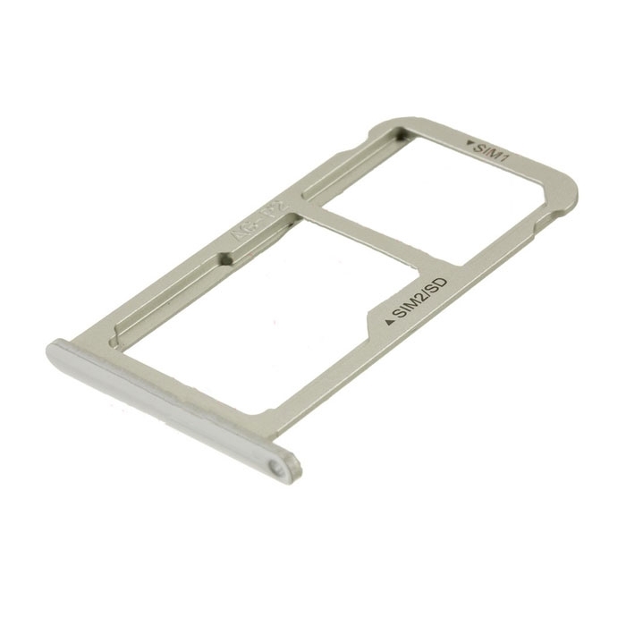 Υποδοχή Κάρτας Dual SIM και SD (SIM Tray) για Huawei P10 - Χρώμα: Λευκό