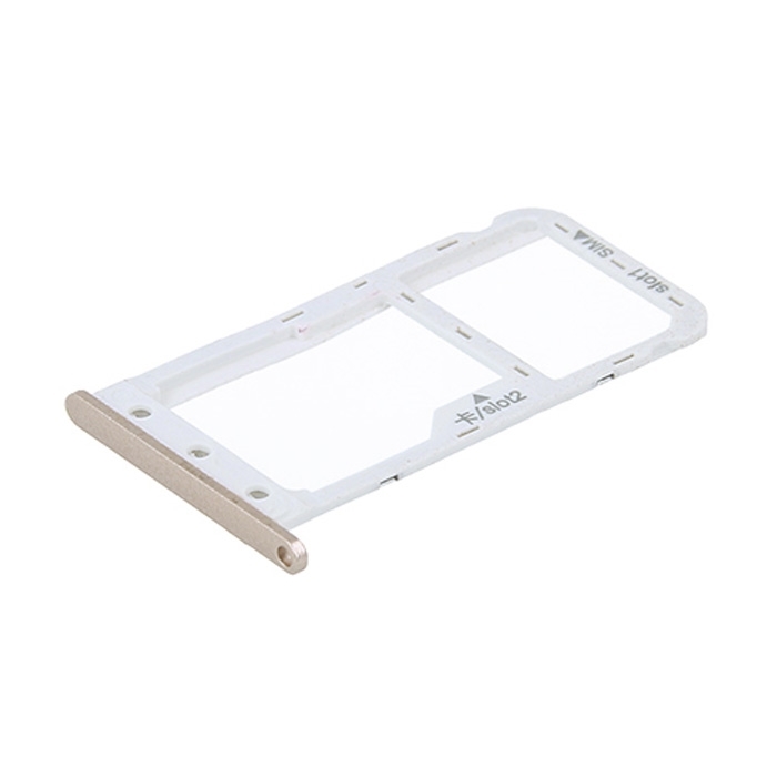 Υποδοχή Κάρτας Dual SIM και SD (SIM Tray) για Huawei P9 Lite Mini/Y6 Pro 2017 - Χρώμα: Χρυσό