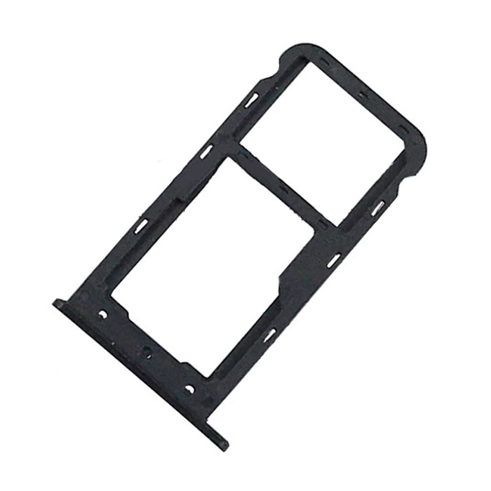 Υποδοχή Κάρτας Dual SIM και SD (SIM Tray) για Huawei P9 Lite Mini/Y6 Pro 2017 - Χρώμα: Μαύρο