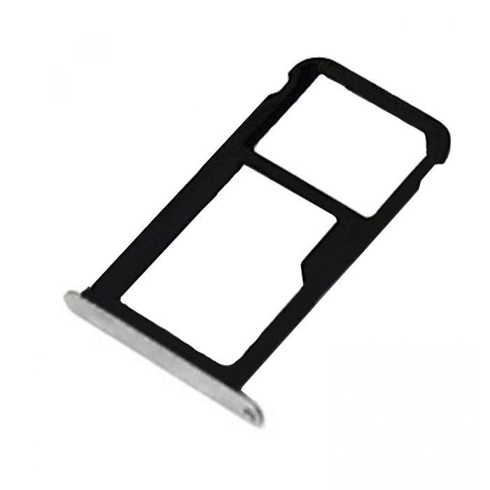 Υποδοχή Κάρτας Dual SIM και SD (SIM Tray) για Huawei P9 Lite - Χρώμα: Ασημί