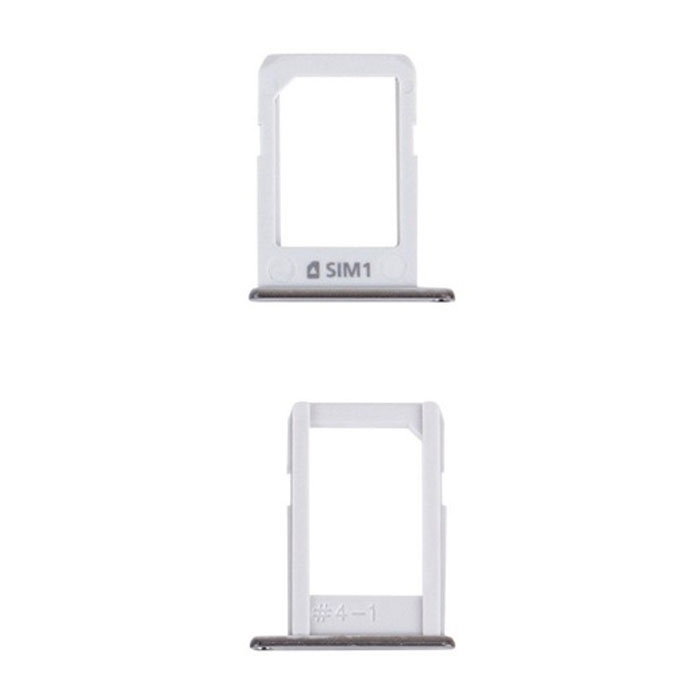 Υποδοχή Κάρτας Single SIM (SIM Tray) για Samsung Galaxy E5 E500F / E7 E700F - Χρώμα: Ασημί