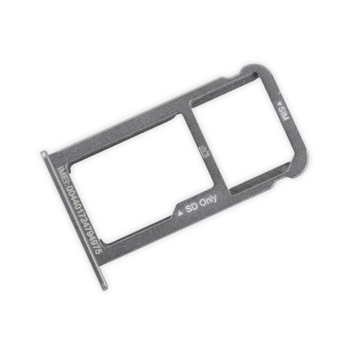 Υποδοχή Κάρτας Dual SIM και SD (SIM Tray) για Huawei P9 - Χρώμα: Ασημί