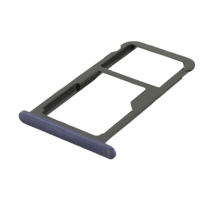 Υποδοχή Κάρτας Dual SIM και SD (SIM Tray) για Huawei P8 Lite 2017/P9 Lite 2017/Honor 8 Lite - Χρώμα: Μπλε