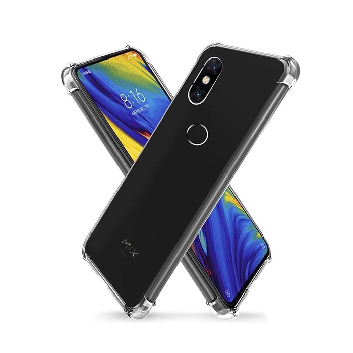 Θήκη Πλάτης Σιλικόνης Anti Shock 0.5mm για Xiaomi Mi Mix 3 - Χρώμα: Διάφανο