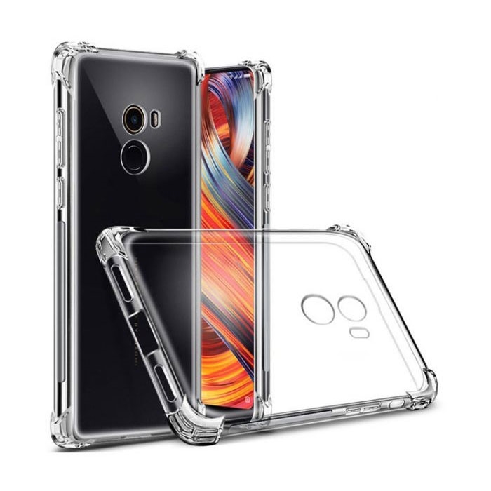Θήκη Πλάτης Σιλικόνης Anti Shock 0.5mm για Xiaomi Mi Mix 2 - Χρώμα: Διάφανο