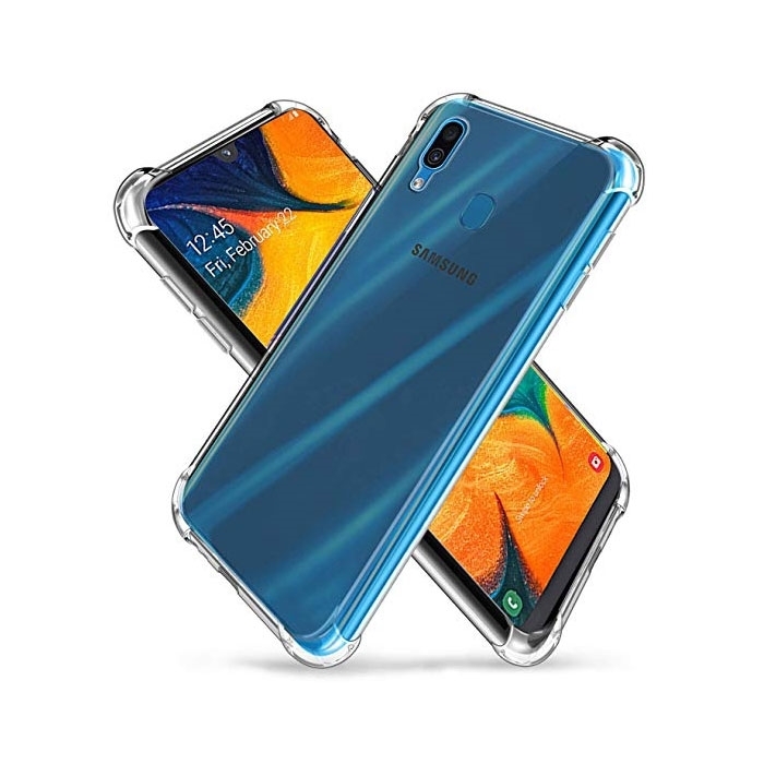 Θήκη Πλάτης Σιλικόνης Anti Shock 0.5mm για Samsung A205F Galaxy A20/A305F Galaxy A30 - Χρώμα: Διάφανο