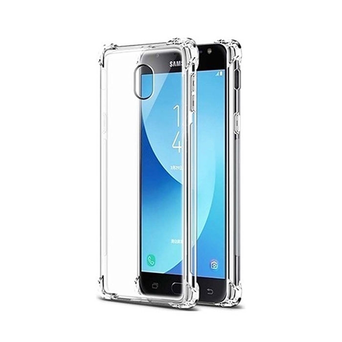 Θήκη Πλάτης Σιλικόνης Anti Shock 0.5mm για Samsung J330F Galaxy J3 2017 - Χρώμα: Διάφανο