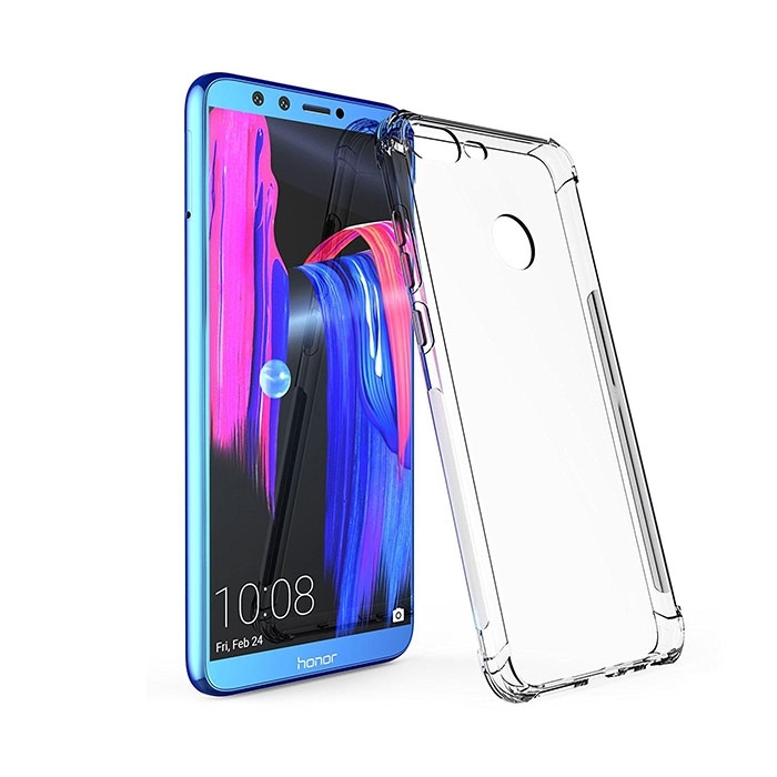 Θήκη Πλάτης Σιλικόνης Anti Shock 0.5mm για Huawei Honor 9 Lite - Χρώμα: Διάφανο