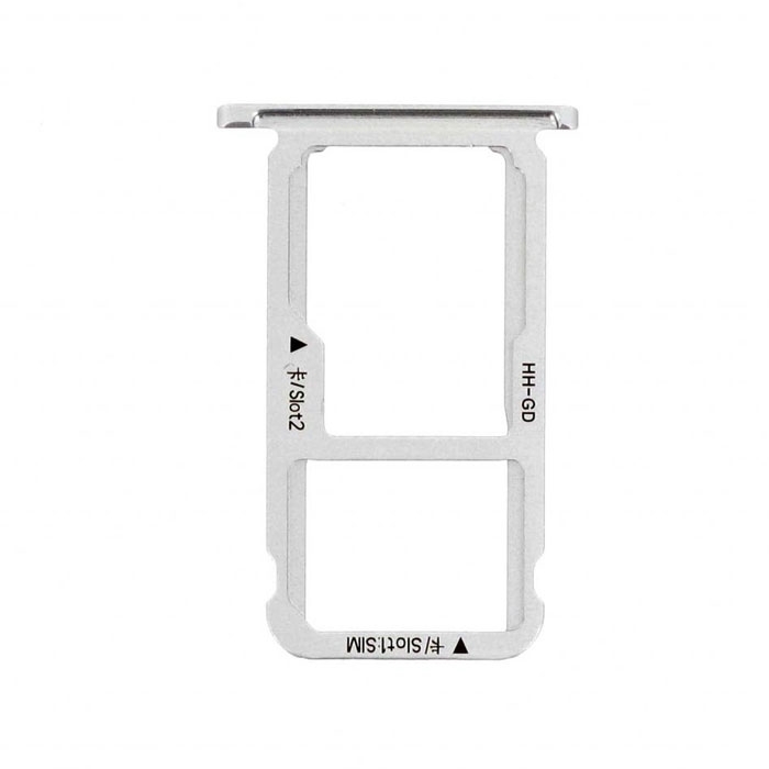 Υποδοχή Κάρτας Dual SIM και SD (SIM Tray) για Huawei Honor 6X/Mate 9 Lite - Χρώμα: Λευκό