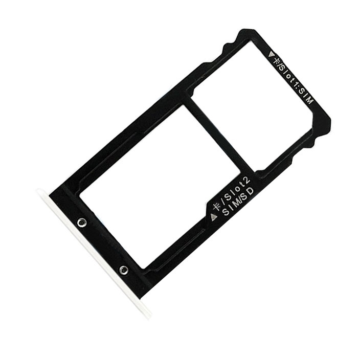 Υποδοχή Κάρτας Dual SIM και SD (SIM Tray) για Huawei Ascend G8/GX8 - Χρώμα: Ασημί