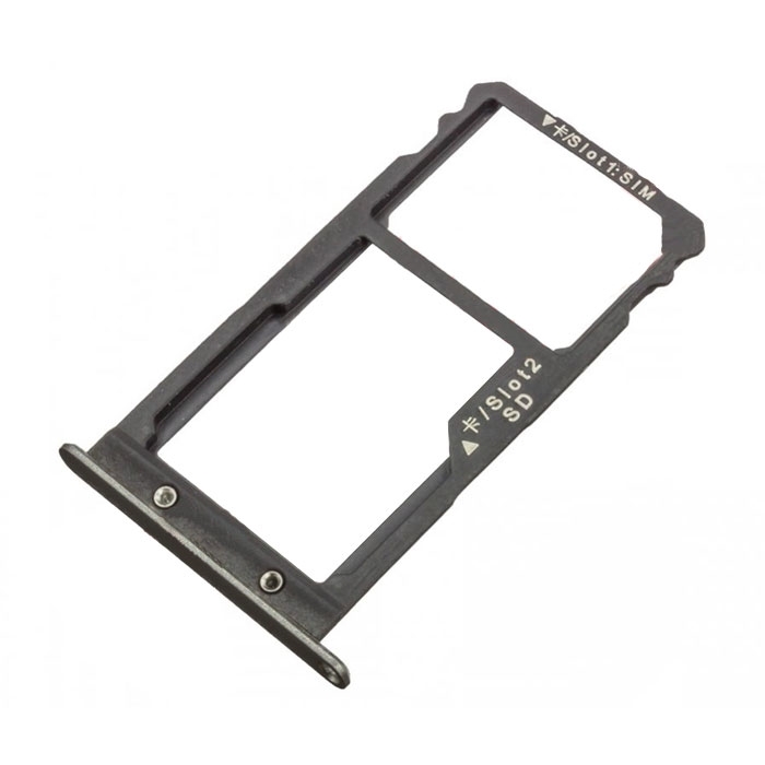 Υποδοχή Κάρτας Single SIM και SD (SIM Tray) για Huawei Ascend G8/GX8 - Χρώμα: Μαύρο